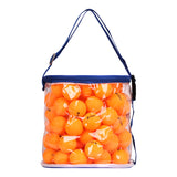 Balde Bola Tênis de Mesa Fort com 100 bolas laranja